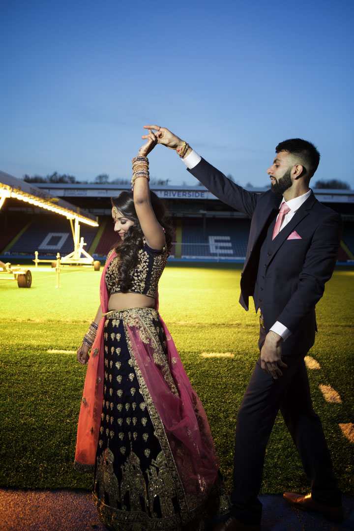 Trishna and Nij's Indian Engagement photography Blackburn Rovers (32 of 38)
